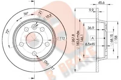 Тормозной диск R BRAKE купить