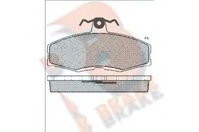 Комплект тормозных колодок, дисковый тормоз R BRAKE купить