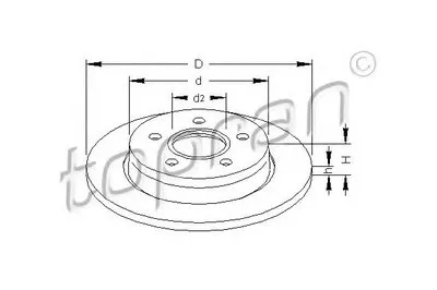Тормозной диск COATED TOPRAN купить