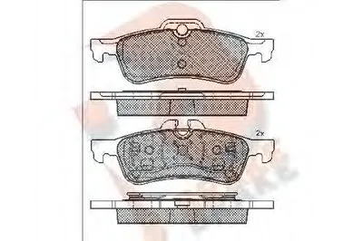 Комплект тормозных колодок, дисковый тормоз R BRAKE купить
