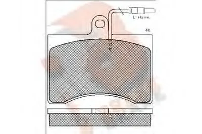 Комплект тормозных колодок, дисковый тормоз R BRAKE купить
