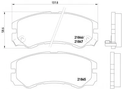 Комплект тормозных колодок, дисковый тормоз HELLA купить
