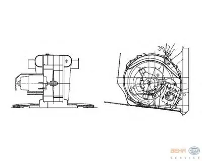 Вентиляция салона BEHR HELLA SERVICE HELLA купить