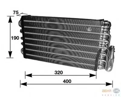Испаритель, кондиционер BEHR HELLA SERVICE HELLA купить