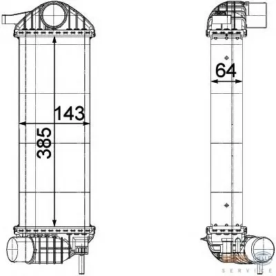 Интеркулер BEHR HELLA SERVICE HELLA купить