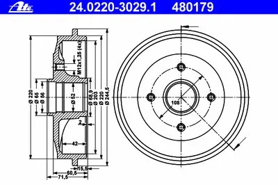 Тормозной барабан ATE купить
