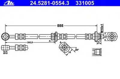 Тормозной шланг ATE купить
