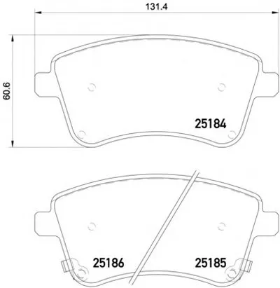 Комплект тормозных колодок, дисковый тормоз HELLA PAGID купить