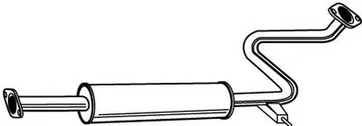 Средний глушитель выхлопных газов WALKER купить