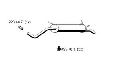 Глушитель выхлопных газов конечный ERNST купить