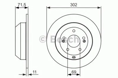 Тормозной диск BOSCH купить