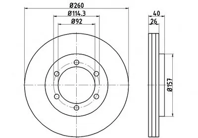 Тормозной диск PRO HELLA PAGID купить