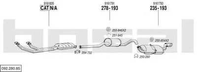 Система выпуска ОГ BOSAL купить