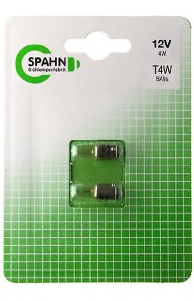 Лампа накаливания, фонарь указателя поворота; Лампа накаливания, основная фара; Лампа накаливания, фонарь освещения номерного знака; Лампа накаливания, задний гарабитный огонь; Лампа накаливания, oсвещение салона; Лампа накаливания, фонарь освещения багажника; Лампа накаливания, освещение щитка приборов; Лампа накаливания, стояночные огни / габарит SPAHN GLÜHLAMPEN купить