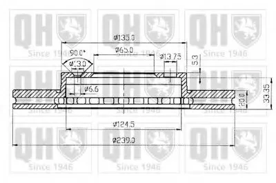 Тормозной диск QUINTON HAZELL купить