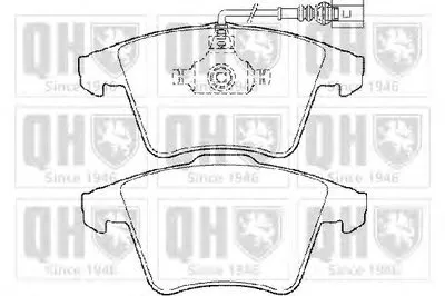 Комплект тормозных колодок, дисковый тормоз QUINTON HAZELL купить