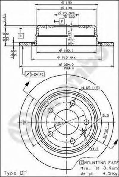 Тормозной диск AP купить