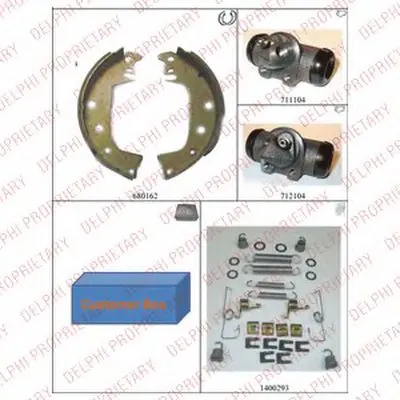 Комплект тормозных колодок DELPHI купить