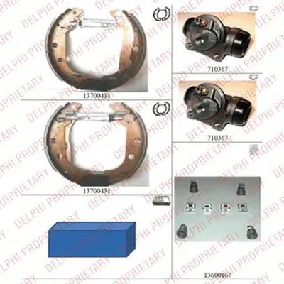 Комплект тормозных колодок DELPHI купить