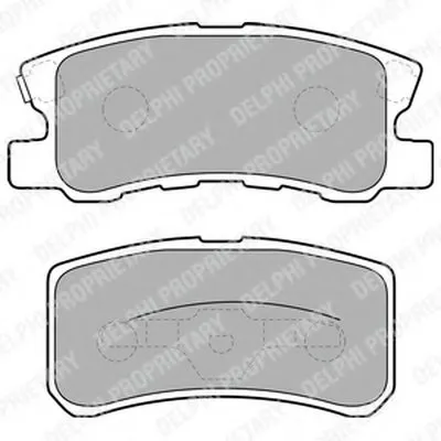 Комплект тормозных колодок, дисковый тормоз DELPHI купить