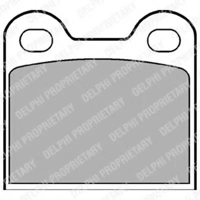 Комплект тормозных колодок, дисковый тормоз DELPHI купить
