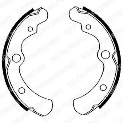 Комплект тормозных колодок DELPHI купить