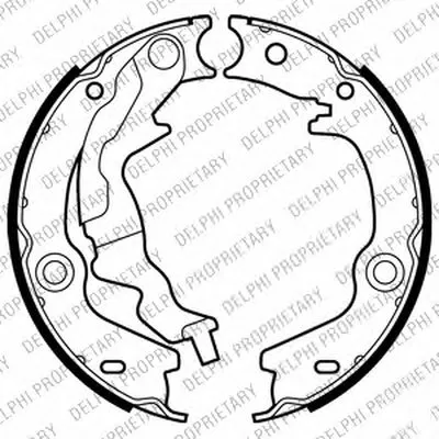 Комплект тормозных колодок, стояночная тормозная система DELPHI купить