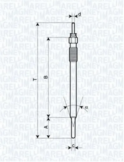 Свеча накаливания MAGNETI MARELLI купить