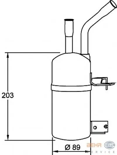 Осушитель, кондиционер BEHR HELLA SERVICE купить
