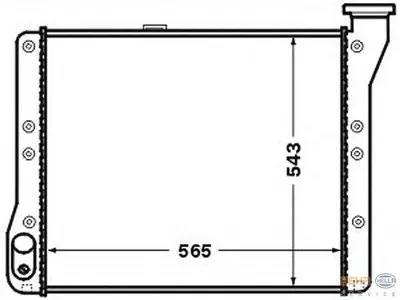 Радиатор, охлаждение двигателя BEHR HELLA SERVICE купить