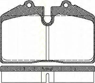 Комплект тормозных колодок, дисковый тормоз TRISCAN купить