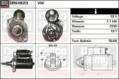 Стартер Remanufactured REMY (Light Duty) DELCO REMY купить