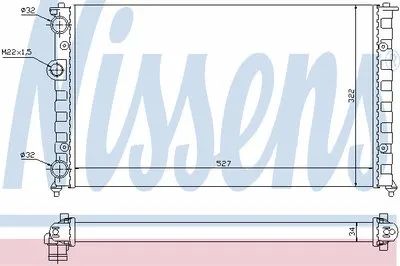 Радиатор, охлаждение двигателя NISSENS купить