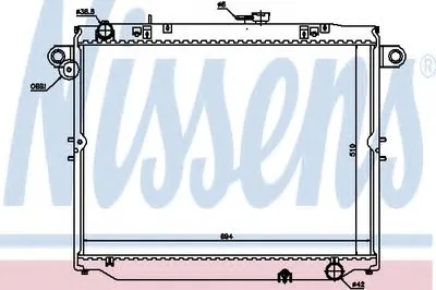 Радиатор, охлаждение двигателя NISSENS купить