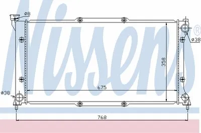 Радиатор, охлаждение двигателя NISSENS купить