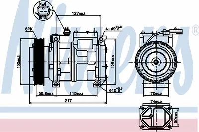 Компрессор, кондиционер NISSENS купить