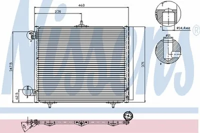 Конденсатор, кондиционер NISSENS купить