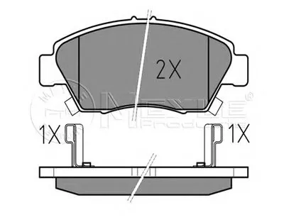 Комплект тормозных колодок, дисковый тормоз MEYLE купить