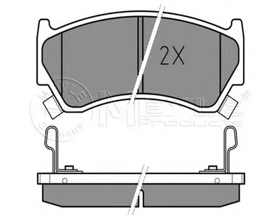 Комплект тормозных колодок, дисковый тормоз MEYLE купить