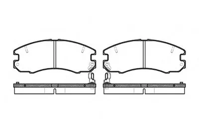Комплект тормозных колодок, дисковый тормоз REMSA купить
