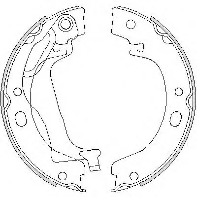 Комплект тормозных колодок, стояночная тормозная система REMSA купить