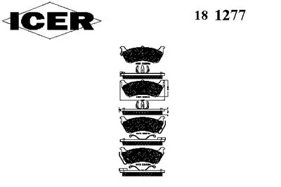 Комплект тормозных колодок, дисковый тормоз ICER купить