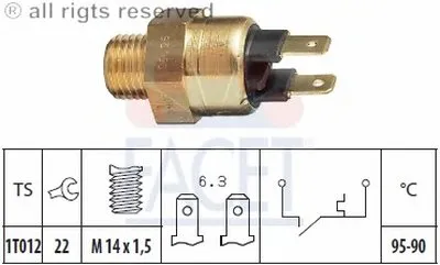 Термовыключатель, вентилятор радиатора FACET купить