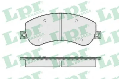 Комплект тормозных колодок, дисковый тормоз LPR купить