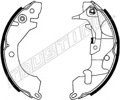 Комплект тормозных колодок TRUSTING купить