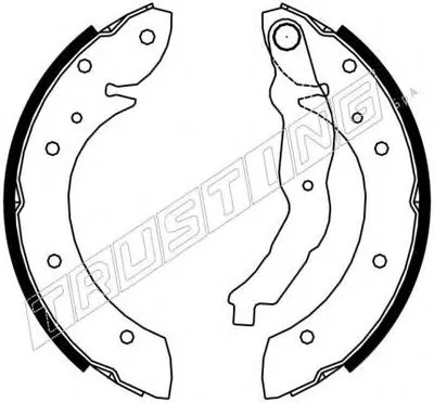 Комплект тормозных колодок REPARATION KIT TRUSTING купить