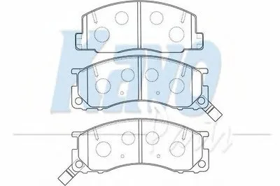 Комплект тормозных колодок, дисковый тормоз MK KASHIYAMA KAVO PARTS купить