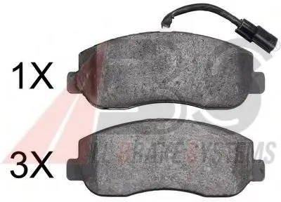 Комплект тормозных колодок, дисковый тормоз A.B.S. купить