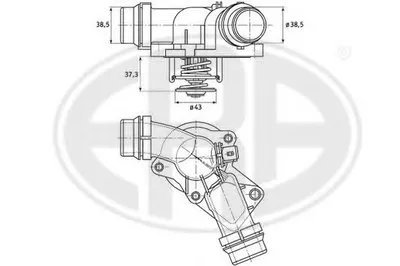 Термостат, охлаждающая жидкость ERA купить