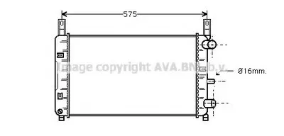 Радиатор, охлаждение двигателя AVA QUALITY COOLING купить